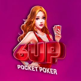 6 Up Pocket Poker slot logo by FlipLuck at Catspins Casino