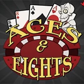 Aces and Eights - 3 Hands online game logo by RTG (Reel Time Gaming) on catspinss.at