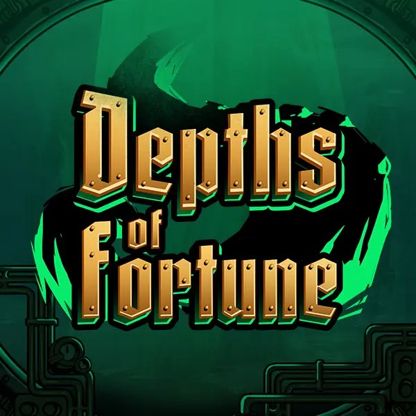 Depths of Fortune slot logo by AvatarUX Studios at Catspins Casino