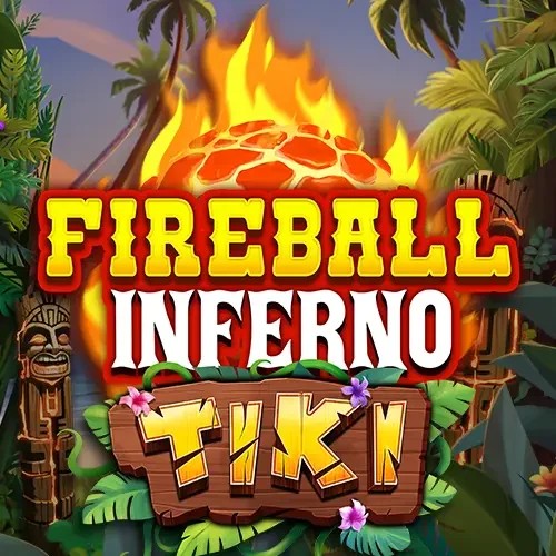 Slots logo of Fireball Inferno Tiki from NetEnt at Catspins Casino
