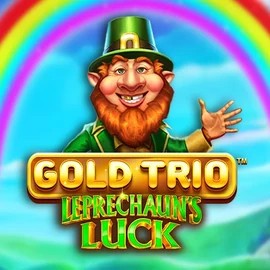 Gold Trio Leprechaun's Luck logo by Playtech at Catspins Casino